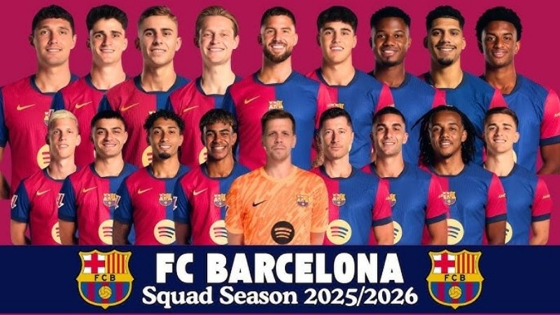 Đội hình Barca mùa giải hiện tại